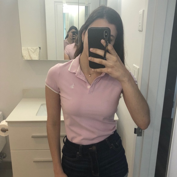 Pink US POLO shirt (like new) - Picture 1 of 5